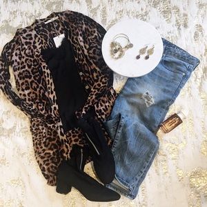 Leo Leopard cardigan from Vici Dolls